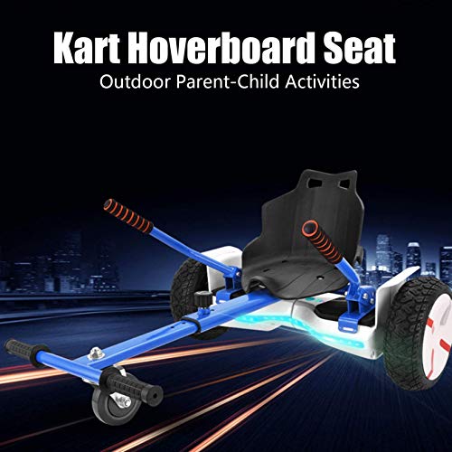 RONGJJ Hoverboard, Asiento Cómodo para Kart, Kart Infantil con Asiento para Hoverboards, Se Adapta A 6.5 Pulgadas, 8 Pulgadas Y 10 Pulgadas, Blue