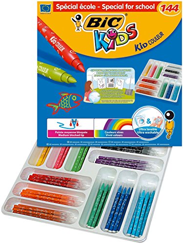 Rotuladores BIC KIDS Kid Couleur, Caja x144 Surtidos