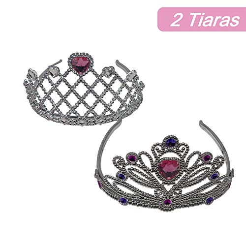 Royal Dreams Zapatos de princesa y juego de tiara. Incluye 4 zapatos de princesa para niñas, 2 tiaras, collar, pulseras y pendientes, juguetes perfectos para niñas pequeñas