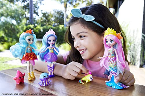 Royal Enchantimals Ocean Kingdom Muñeca Jelanie Jellyfish con mascota medusa de juguete (Mattel HFF34)