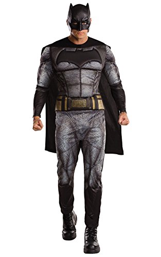 Rubies 820951XL - Disfraz oficial de DC Warner Bros Justice League Batman, para hombre, talla XL