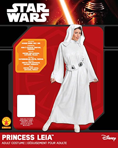 Rubies - Disfraz de Princess Leia de Star Wars estilo 5 para mujer adulta - talla S (Pecho 91,5 –96,5 cm; Cintura 68,5–76,2 cm)