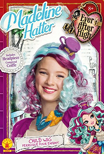 Rubies 's – Oficial Mattel Ever After High Madeline Hatter Peluca, los niños disfraz – Un tamaño