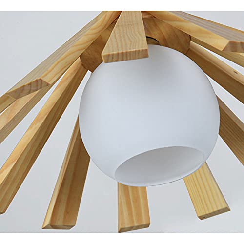 Ruinaza Candelabro De Tatami Japonés Lámpara Colgante De Madera Nórdica Lámpara Colgante De Tejido De Bambú Creativo Pastoral Restaurante Bar Lámpara De Techo Log Droplight