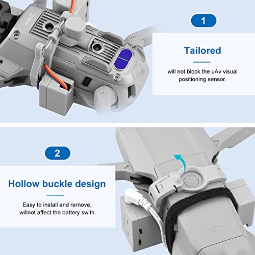 RUIZHI Sistema de Lanzamiento Aéreo Airdrop System para DJI Mavic Air 2 2S Drone Airdropper Dispositivo de Transporte de Entrega de Carga útil Búsqueda de Cebo de Pesca con Drones