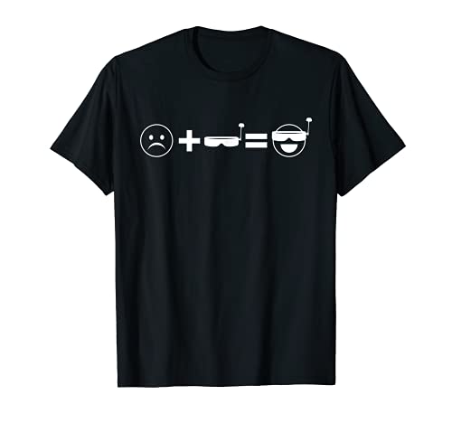 Sad Plus FPV Goggles Equals Happy Freestyle Drone Pilot Camiseta