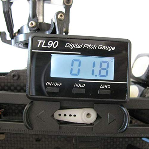 SADA72 Medidor de paso digital, Pitchlehre digital RC Helicóptero Logger Gauge Tornillo Pitch Gauge Tarot AP90 T-Rex CopterX KDS CP Belt