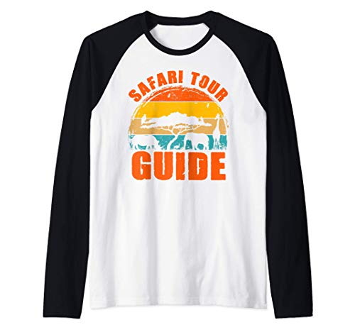 Safari Tour Guide Halloween Costume Animal Gift Camiseta Manga Raglan