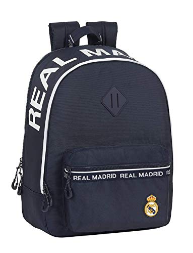 Safta 612034596 Mochila adaptable carro Real Madrid CF, azul, talla única