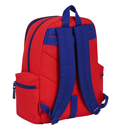 Safta 612045662 Mochila Grande Adaptable a Carro, niño Atlético de Madrid, Rojo, Blanco, Azul