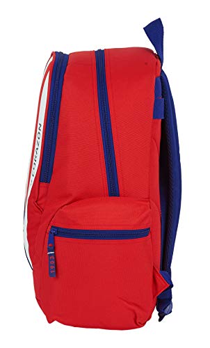 Safta 612045662 Mochila Grande Adaptable a Carro, niño Atlético de Madrid, Rojo, Blanco, Azul