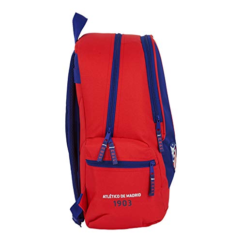 Safta 612045662 Mochila Grande Adaptable a Carro, niño Atlético de Madrid, Rojo, Blanco, Azul