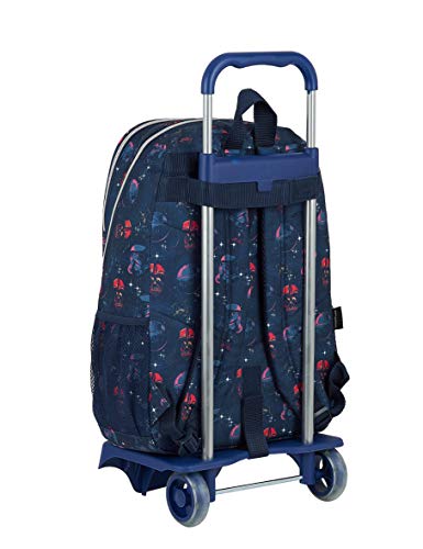 Safta Mochila Escolar con Carro de Star Wars, 330x150x430mm, Multicolor