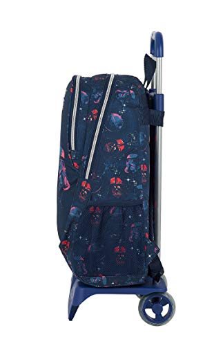 Safta Mochila Escolar con Carro de Star Wars, 330x150x430mm, Multicolor