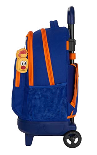 Safta Mochila Escolar con Carro Incluido y Espalda Acolchada de Valencia Basket, 330x220x450mm