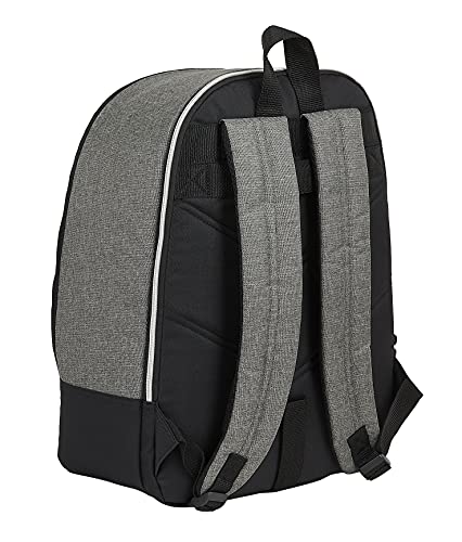 Safta Mochila Escolar de Harry Potter Hogwarts Adaptable a Carro, 320x140x430 mm, Negro/Gris