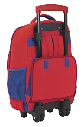 Safta Mochila Escolar Grande Con Ruedas Real Sporting De Gijon Oficial 320x140x460mm