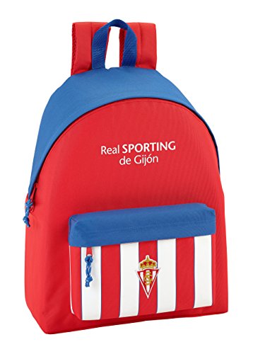 Safta Mochila juvenil Real Sporting De Gijon Oficial 330x150x420mm