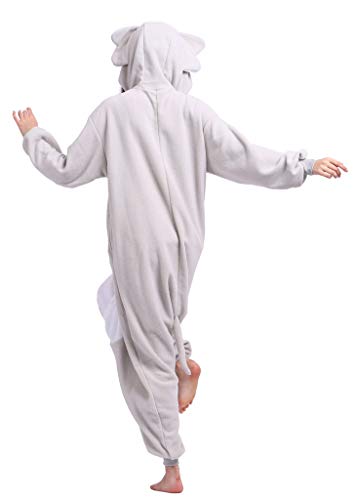 SAMGU Adultos Animal Pijamas Cosplay Animales de Vestuario Ropa de Dormir Halloween y Carnaval Disfraces Elefante Gris L