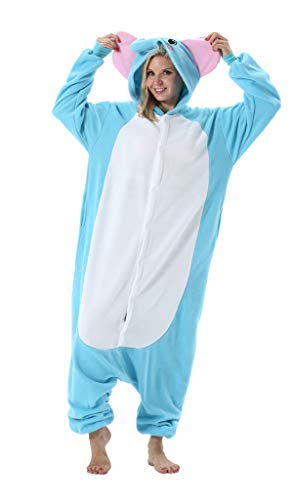 SAMGU Adultos Animal Pijamas Cosplay Animales de Vestuario Ropa de Dormir Halloween y Carnaval Disfraces Elefante S