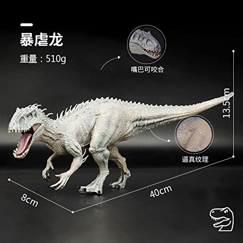 SASKATE Jurassic World Dinosaurs, Indominus Rex Figuras de Acción, Jurassic World Indominus Rex With Movable Mandíbula, Simulación Indominus Rex Figura Modelo