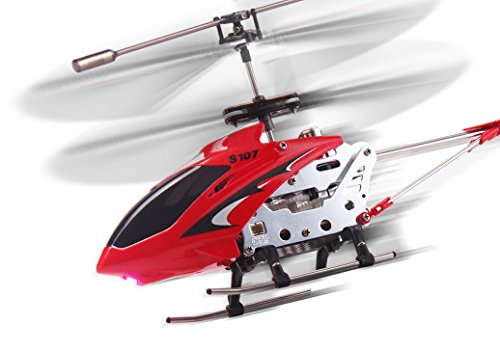 SATKIT HELICOPTERO Radio Control SYMA 107G 22 CM , 3, 5 Canales, GIROSCOPIO,