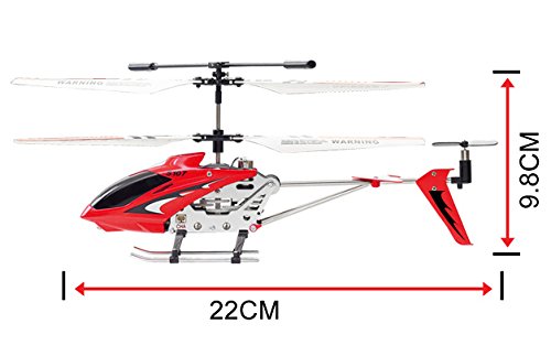 SATKIT HELICOPTERO Radio Control SYMA 107G 22 CM , 3, 5 Canales, GIROSCOPIO,