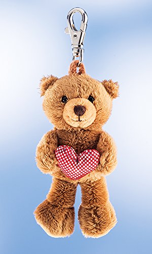 Schaffer 235 - Llavero de peluche, diseño de oso con corazón