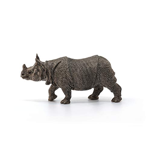 Schleich- Figura Rinoceronte Indio, 6,7 cm