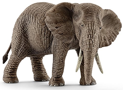 Schleich - Set de 3 figuras Familia de Elefantes Africanos. Elefante Macho, Elefante Hembra y Cría de Elefante