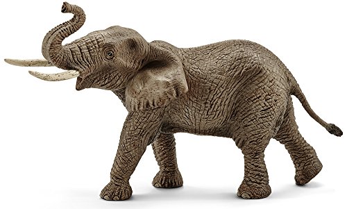 Schleich - Set de 3 figuras Familia de Elefantes Africanos. Elefante Macho, Elefante Hembra y Cría de Elefante