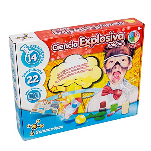 Science4you -5600983615120 Magia Cientifica para Niños +8 Años, Multicolor (80002191) + -5600983608658 Ciencia Explosiva Kaboom para Niños +8 Años, Multicolor (5600983608658)