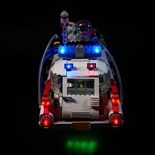 SDFGDFD Kit de Luces LED para Coche de los Cazafantasmas - Compatible con Lego 81018 (Juego Lego No Incluido) con Instrucciones & con Mando a Distancia, Regalos para Adultos y Niños