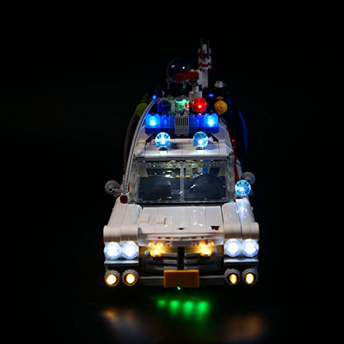 SDFGDFD Kit de Luces LED para Coche de los Cazafantasmas - Compatible con Lego 81018 (Juego Lego No Incluido) con Instrucciones & con Mando a Distancia, Regalos para Adultos y Niños