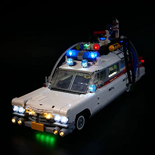 SDFGDFD Kit de Luces LED para Coche de los Cazafantasmas - Compatible con Lego 81018 (Juego Lego No Incluido) con Instrucciones & con Mando a Distancia, Regalos para Adultos y Niños