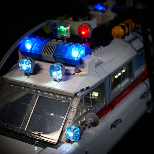 SDFGDFD Kit de Luces LED para Coche de los Cazafantasmas - Compatible con Lego 81018 (Juego Lego No Incluido) con Instrucciones & con Mando a Distancia, Regalos para Adultos y Niños