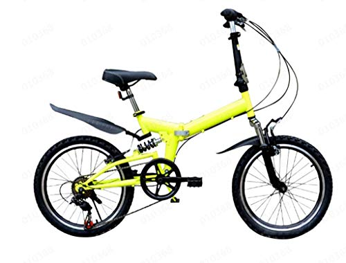 SEESEE.U Bicicleta Plegable para niños 20 Pulgadas, Bicicleta Plegable pequeña y Ligera Bicicleta portátil pequeña para Estudiante Adulto