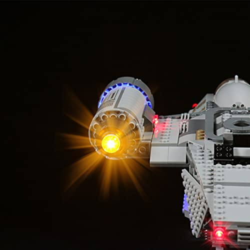 SENG Juego de iluminación LED compatible con Lego 75292 Star Wars El Mandaloriano – Razor Crest Modelo (no incluido)