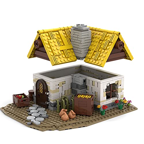 SENG MOC-58003 - Kit de construcción modular para casa (1025 piezas, modelo de arquitectura medieval, compatible con Lego 21325)