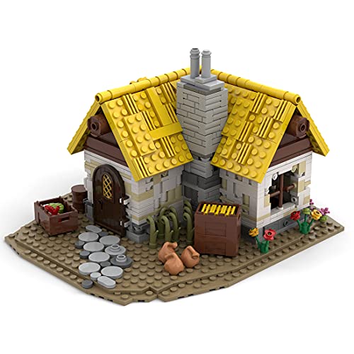 SENG MOC-58003 - Kit de construcción modular para casa (1025 piezas, modelo de arquitectura medieval, compatible con Lego 21325)