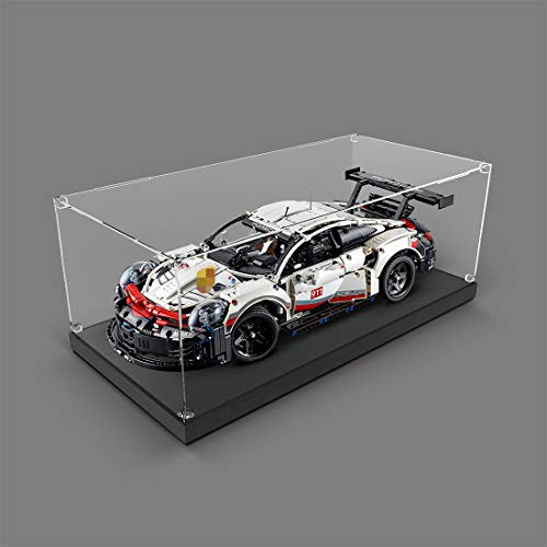 SEREIN Vitrina acrílica expositora de acrílico compatible con Lego Technic Porsche 911 RSR 42096 (sin set Lego)