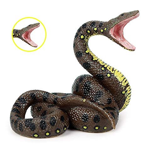 Serpiente de Juguete de Plástico, Juguete de Serpiente de Simulación, Modelo de Serpiente de Gran pitón, Adecuado para Serpiente Regalo Interesante Juguete Broma para Holloween