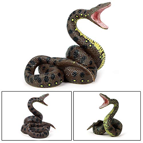 Serpiente de Juguete de Plástico, Juguete de Serpiente de Simulación, Modelo de Serpiente de Gran pitón, Adecuado para Serpiente Regalo Interesante Juguete Broma para Holloween