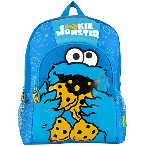 Sesame Street Niños Mochila Cookie Monster Azul