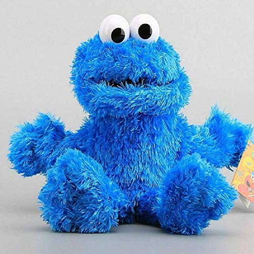 Sesame Street The Muppet Show, Peluche Juguete Sésamo Peluche Mano Puppet Toy Sesame Street Peluche Monster Mano Puppet Juega Juegos Doll Toy Puppets Niños Juguete Educativo 31 cm / Azul, Tamaño: 31 c