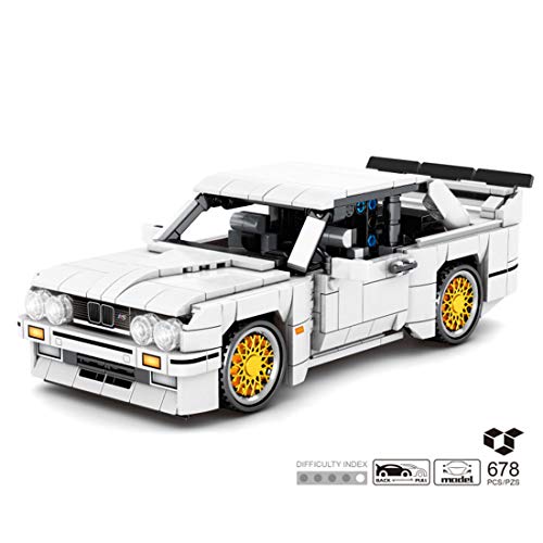 SESAY Modelo de coche de carreras de tecnología para BMW E30, Sembo 8305, con bloques de construcción compatibles con Lego Technic – 678 piezas