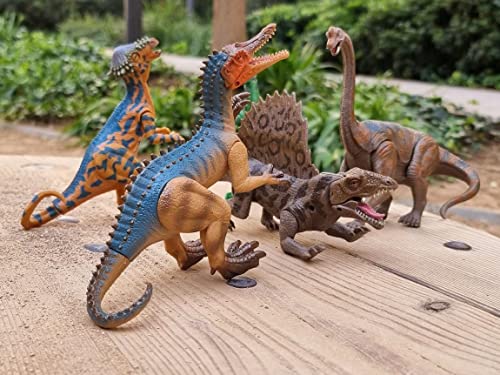 Set de 3 Dinosaurios con Movilidad, Figuras de Dinosaurios de Aspecto Realista, Dinosaurios Jurassic World con Movimientos articulados. Juguete para niños y niñas 20cm