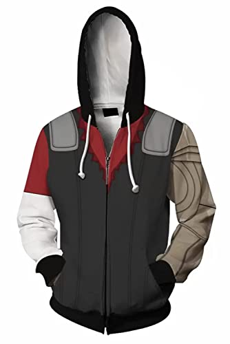 SETHOUS Sudadera de vaquero Bebop con capucha Jet Black Cosplay Sudadera Anime Disfraz Chaqueta