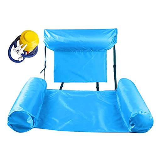 Settoo Hamaca Piscina, Respaldo Flotante Inflable, Cama Flotante Inflable, Silla De Salón Recreativa De Agua Portátil Duradera, Fiesta De Verano, Juguetes De Playa