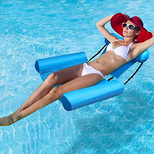 Settoo Hamaca Piscina, Respaldo Flotante Inflable, Cama Flotante Inflable, Silla De Salón Recreativa De Agua Portátil Duradera, Fiesta De Verano, Juguetes De Playa